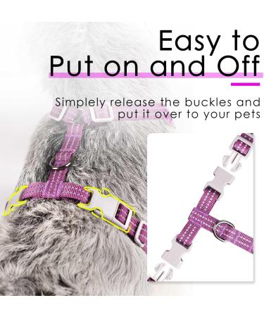 Thinkpet No-Pull Dog Harness - Breathable Adjustable Safety Harness for Small Medium & Large Dogs - Soft Reflective Padded - Purple (1 Pack) - Buy Online on SooperMarket.com