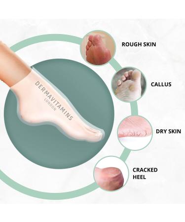 Dermavitamins Advanced Exfoliating Foot Mask Bag - Repair Dry Feet | Effective Foot Care Solution - Buy Online on SooperMarket.com