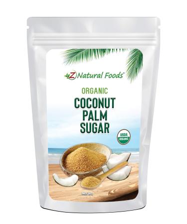 Organic Coconut Palm Sugar - Bulk 10 lb Size - Great For Desserts, Baking, Coffee, Tea, Oatmeal, & More - Unrefined, Vegan, Gluten Free, Non GMO, & Kosher 10.0 Pounds