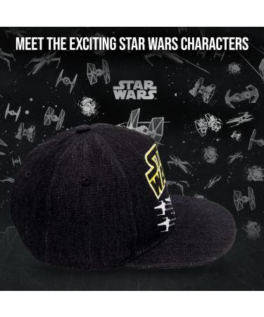 Star Wars Classic Embroidered Logo Youth Baseball Cap - Black/Yellow/Silver - Buy Online on SooperMarket.com