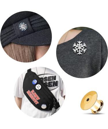 20Pcs Metal Pin Backs Locking Locking Pin Backs with Storage Case Pin Backs for Brooch Tie Hat Badge Insignia Gold - Buy Online on SooperMarket.com