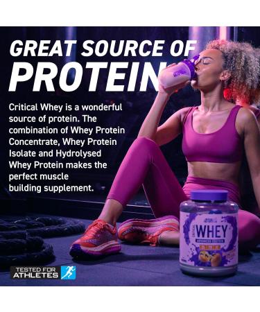 Applied Nutrition Critical Whey Protein Powder 2kg - Banana Milkshake Flavor | High Protein Muscle Building Supplement with BCAAs & Glutamine - 67 Servings - Buy Online on SooperMarket.com