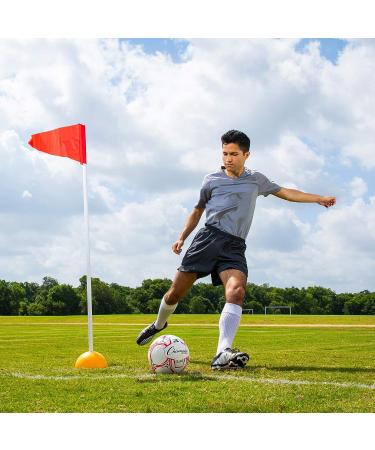 Champion Sports Universal Soccer Corner Flags - Yellow | Set of 4 - Buy Online on SooperMarket.com