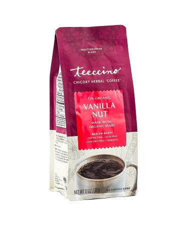 Organic Vanilla Nut Teeccino Herbal Coffee - Prebiotic, Caffeine-Free & Acid Free - 11 oz (Pack of 3) - Buy Online on SooperMarket.com