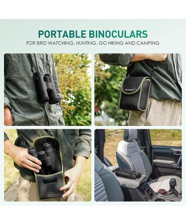 CAMMOO 12x42 HD Binoculars - IPX7 Fog & Waterproof - Bright BAK-4 Prism - Universal Phone Adapter - Bird Watching & Hunting - BLACK - Buy Online on SooperMarket.com