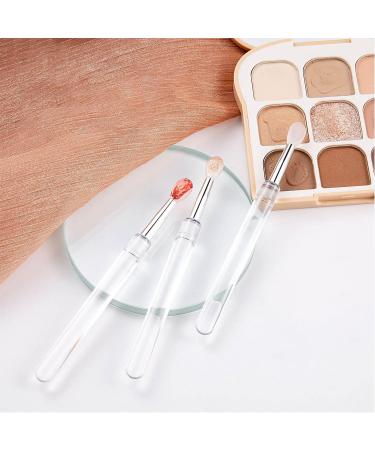 3Pcs Lip Brushes Crystal Silicone Tool Lip Silicone Brush With Cap Makeup Beauty Brushes Lipstick Applicator Brushes Crystal Makeup Brushes Set - Buy Online on SooperMarket.com