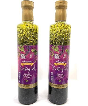 Wegmans Family Pack Basting Oil: Garlic and Herb Infused 32 Oz. (2 x 16 Oz. Bottles) - Buy Online on SooperMarket.com