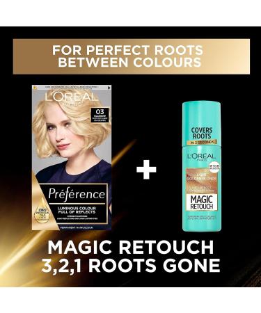 L'Or al Paris Luminous Colour 03 Lightest Ash Blonde Hair Dye - 100% Grey Coverage - Long-lasting Radiance - For All Hair Types - Preference 1 Application - Buy Online on SooperMarket.com