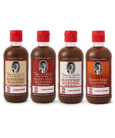 Demitri's Bloody Mary Mixes 8 oz Variety Pack - Set of 4