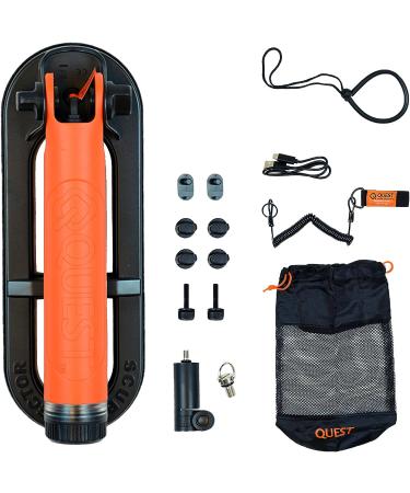 Quest Waterproof Pulse Induction Pinpointer Scuba Tector Pro - LED Indicator, Audio Vibration Alarm - Portable & Foldable - Buy Online on SooperMarket.com