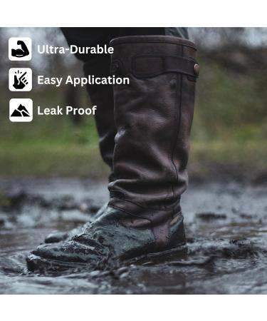 Stormsure Black Boot Shoe and Wader Repair Kit with Glue and Patches - Complete Repair Kit for a Durable Long-Lasting Repair on Black Footwear - Buy Online on SooperMarket.com