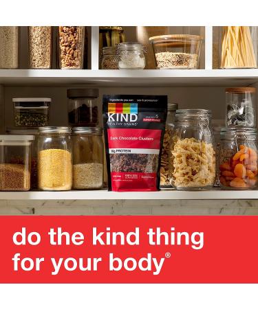 KIND Healthy Grains Clusters Dark Chocolate Granola 11oz - Pack of 6 (Gluten Free, 10g Protein) - Buy Online on SooperMarket.com