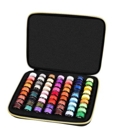 63 Slots Bobbin Case Holder - Bobbins Thread Organizer Storage - Spools Box Compatible with Brother for Singer for Babylock for Janome for Kenmore Sewing Machine