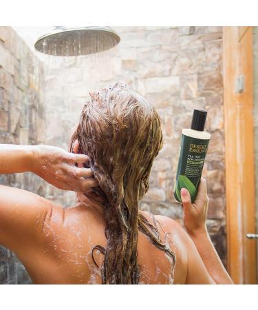 Desert Essence Tea Tree Replenishing Shampoo and Conditioner Bundle - 12.7 Fl Oz - Peppermint & Yucca - Tea Tree Oil - For All Skin Types - Buy Online on SooperMarket.com