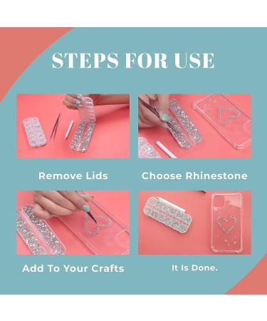 Alourity Rhinestones Set - 8250 Pcs in 8 Sizes with Storage Boxes, Tweezer & Picking Pen - Lead-Free & Easy to Use for Crafts, Nails, Shoes, Bags - DIY & Gifting - Buy Online on SooperMarket.com