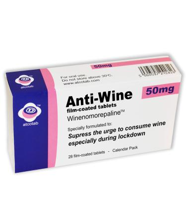 That's Amazing Lockdown Joke Pill Box Prank - Fill with your own sweets or chocolates - Great Xmas or Birthday Gift (Anti Wine)