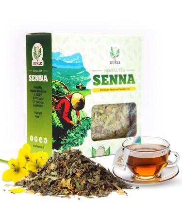 KUKER - Senna Loose Leaf Loose Leaf Green Tea for Easy Preparation Dieters Tea Detox Tea - Green Tea Loose Leaf Tea Leaves Detox Drink for Perfect Senna Leaf Tea Blend 50g
