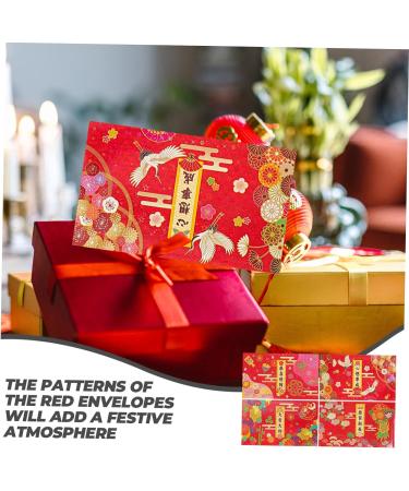 Didiseaon 24 Pcs Japanese Spring Festival Red Packet Asian Red Envelope Chinese Red Envelopes Lais See Packet See Envelopes Wedding Favors Bunny Gift Money Envelopes Rabbit Personality Paper As Shown 1x2pcs 16.8X9.8CMx2pcs - Buy Online on SooperMarket.com