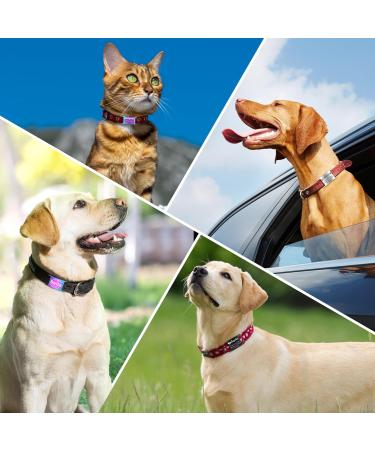 Yhananti Personalized Dog & Cat Tag - Engraved Stainless Steel ID Tag for Collars (L Black) - Custom Name Phone & Address - Buy Online on SooperMarket.com