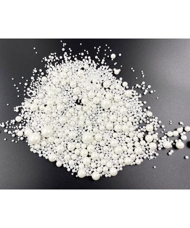 Edible Pearl Sugar Sprinkles White Candy 120g/ 4.2oz Baking Edible Cake Decorations Cupcake Toppers Cookie Decorating Ice Cream Toppings Celebrations Shaker Jar Wedding Shower Party Chirstmas Supplies A white - Buy Online on SooperMarket.com