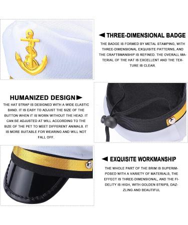 Yewong Pet Sailor Captain Cowboy Witch Hat Set for Halloween Party - 3 Pieces - Buy Online on SooperMarket.com