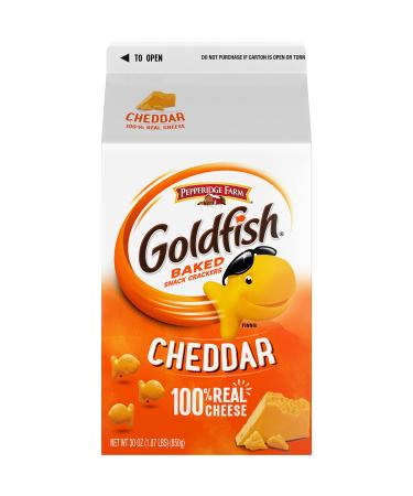 Goldfish Cheddar Crackers, Snack Crackers, 30 oz carton
