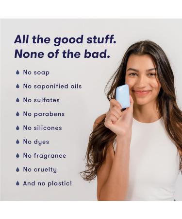 HIBAR Hydrating Face Wash Bar | Vegan Soap-Free Formula for Dry Skin | Promotes Collagen & Ideal for All Skin Types | Cruelty-Free & Paraben-Free - Buy Online on SooperMarket.com