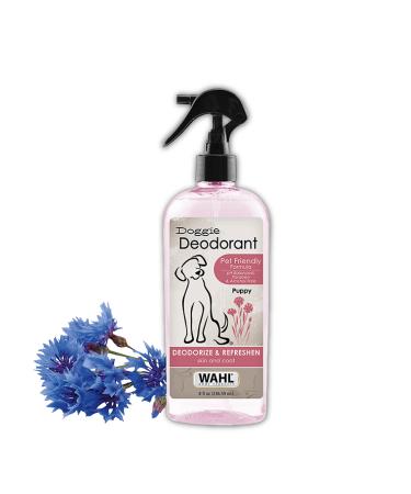 Wahl Cornflower Aloe Pet Deodorant for All Dogs  Clean Fresh Smell Refreshes & Deodorizes  8 oz - Model 820009A