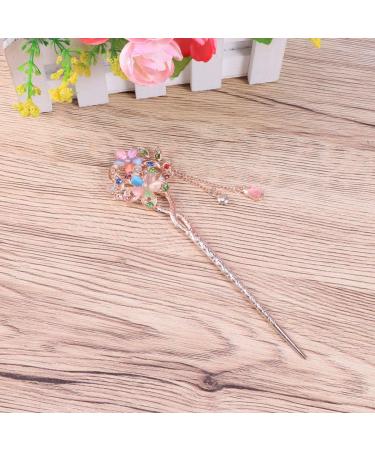 Chinese Hair Chopsticks Vintage Retro Hair Stick Flower Hair Decoration Ancient Hair Clip Birthday Valentines Day for Woman - Buy Online on SooperMarket.com