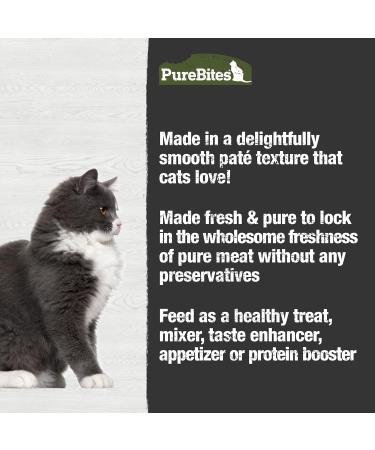 PureBites 100% Pure Chicken & Beef Pate Cat Treat | Single 2.5oz can | only 2 Ingredients Chicken & Beef 71 g (Pack of 16) - Buy Online on SooperMarket.com