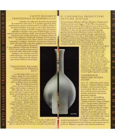 Traditional Balsamic Vinegar of Modena PDO 12 Years Old 100ml +Tic Doser & Recipes Book - Buy Online on SooperMarket.com