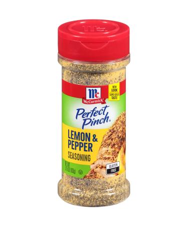 McCormick Perfect Pinch Lemon & Pepper Seasoning, 5.75 oz 5.75 Ounce (Pack of 1)
