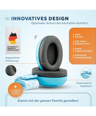 Schallwerk Mini+ Baby Hearing Protection - High-Quality Noise Protection Headphones for Children & Babies - Ideal for Everyday & Events - Turquoise - Buy Online on SooperMarket.com
