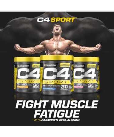 C4 Sport Pre Workout Powder Energy Preworkout Mango Nectar 30 Servings - Sugar Free + 135mg Caffeine Pre-Workout Supplement for Men and Women Mango Nectar PowderEnergy - Buy Online on SooperMarket.com