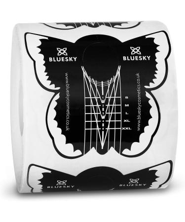 Bluesky Builder Gel Set with Nail Forms - Builder Gel Clear 15ml with application Nail Brush and 300 x Nail form stickers. For Nail extensions. Requires UV/LED Lamp - Buy Online on SooperMarket.com