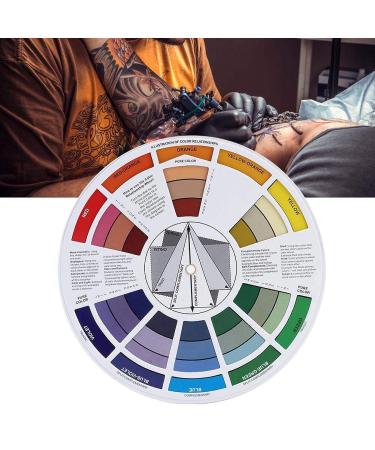 Multi-Color Tattoo Color Wheel Guide for Art Classroom & Business - Buy Online on SooperMarket.com