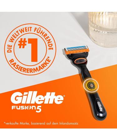 Gillette Fusion5 Power Wet Razor for Men - 5-Blade System + Extra Blade - Perfect Gift for Him - Buy Online on SooperMarket.com