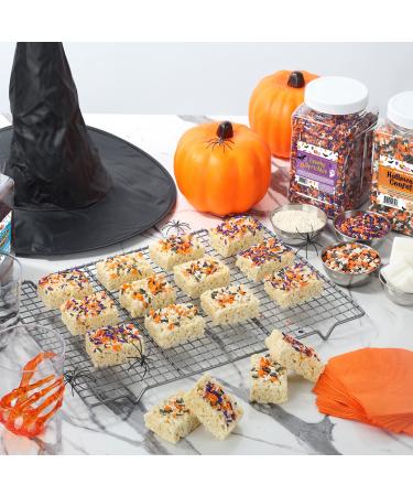 Halloween Sprinkles - 16 Oz Bulk Mix of Orange, Black, Purple, and White Jimmies - Buy Online on SooperMarket.com