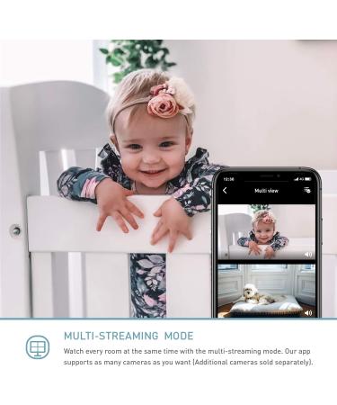 Lollipop Baby Monitor (Pistachio) - with Contactless Breathing Monitoring (No Extra Sensor Required Subscription Service) Sleep Tracking and True Crying Detection Smart AI WiFi Baby Camera - Buy Online on SooperMarket.com