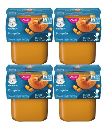 Gerber Pumpkin 2nd Foods 2 Pack 4 oz (113 g) Each