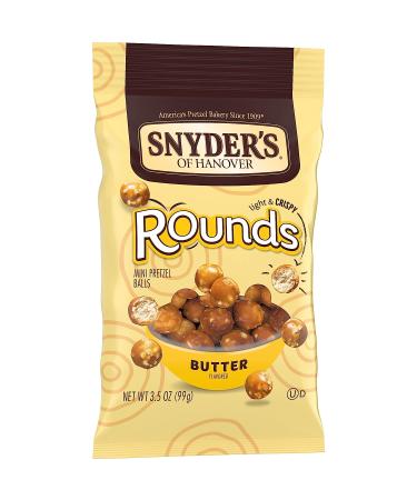 Snyder's of Hanover Butter Rounds Pretzels - 3.5 Oz Round Butter Snacks - Buy Online on SooperMarket.com