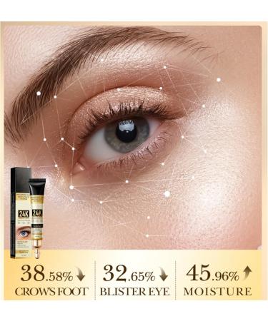 Eye Cream for Dark Circles and Puffy Eyes Brighten Instant Tightener 24K Gold Under Eye Repair Cream Hydrating Brightening Anti Aging Eye Bags Remover Wrinkle Filler Eye Serum for All Skin Types - Buy Online on SooperMarket.com