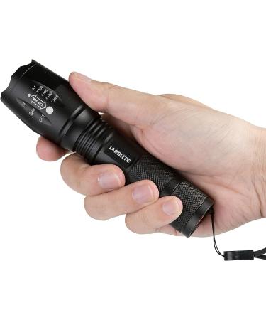 JARDLITE LED Emergency Handheld Flashlight 4 Pack - 5 Modes, Adjustable Focus, Water Resistant - Best Tactical Torch for Hurricane, Camping, Dog Walking - Buy Online on SooperMarket.com