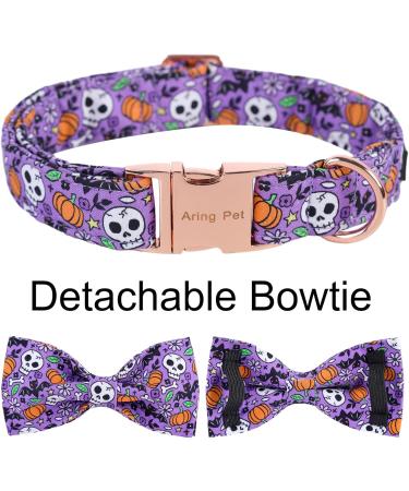 Shop Aring Pet Halloween Dog Collar - Cute Pumpkin Design | Fly Cotton Skull & Bat Straps for Small to Large Dogs - Buy Online on SooperMarket.com