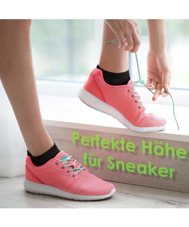 Paixx Premium Bamboo Sneaker Socks 8 Pack | Breathable Antibacterial Ankle Socks for Men & Women | Sizes 39-42 & 43-46 | Lint-Free Anti-Smell Black Socks - Buy Online on SooperMarket.com