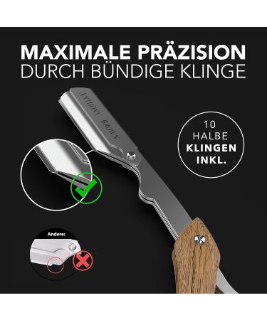 Anthony Brown Silver Razor Set - Precision Blade Head Changeable Blades & Etui | International Shipping Available - Buy Online on SooperMarket.com