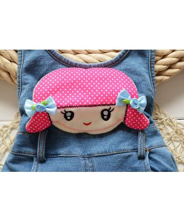 KIDSCOOL SPACE Baby Denim Overalls | 3D Cartoon Knitted Jean Dungarees | 18-24 Months - Buy Online on SooperMarket.com