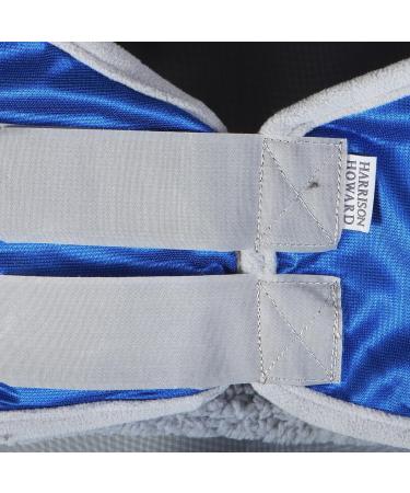 Harrison Howard Pro Luminous Horse Fly Mask Long Nose with Ears - UV Protection, Signature Blue, Size Cob (Medium) - Buy Online on SooperMarket.com