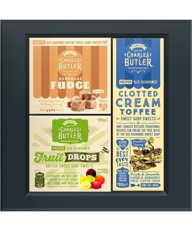 Charles Butler | Gift Box of Handmade Fudge 100g Clotted Cream Fudge 190g and Fruit Drops 100g - Buy Online on SooperMarket.com