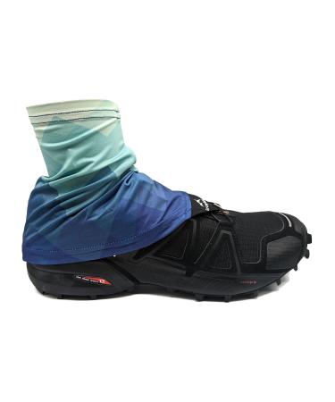 Wapiti Designs Go-Long Gaiters Trail Running Shoe Gaiters for Running Hiking or Long Distance Backpacking Blue S/M